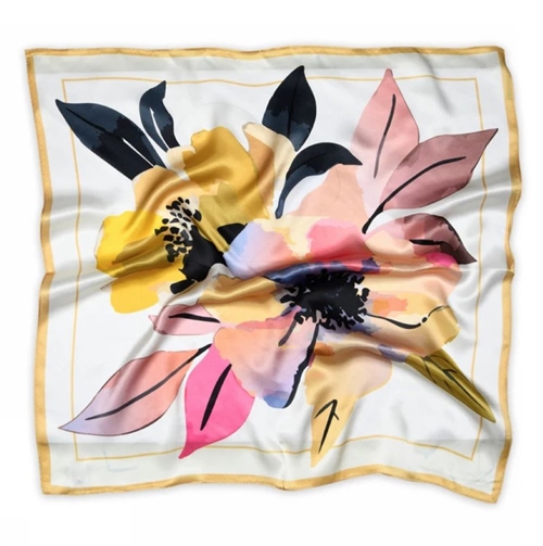 SNEAKY FOX RAELYN SILK SCARF CREAM